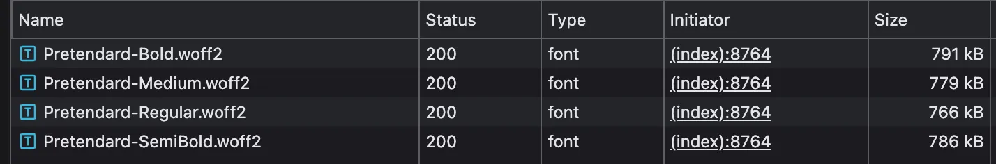 기본 폰트 제공 방식