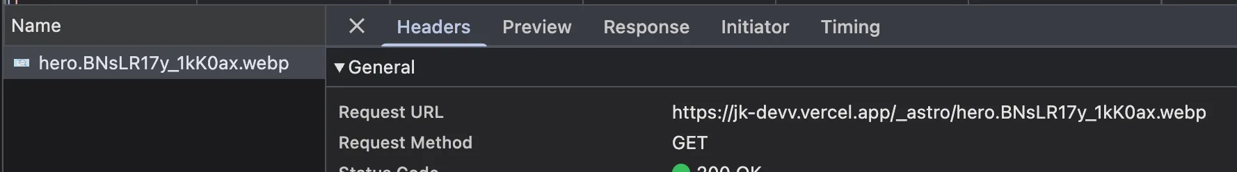Astro 이미지 해시 예시