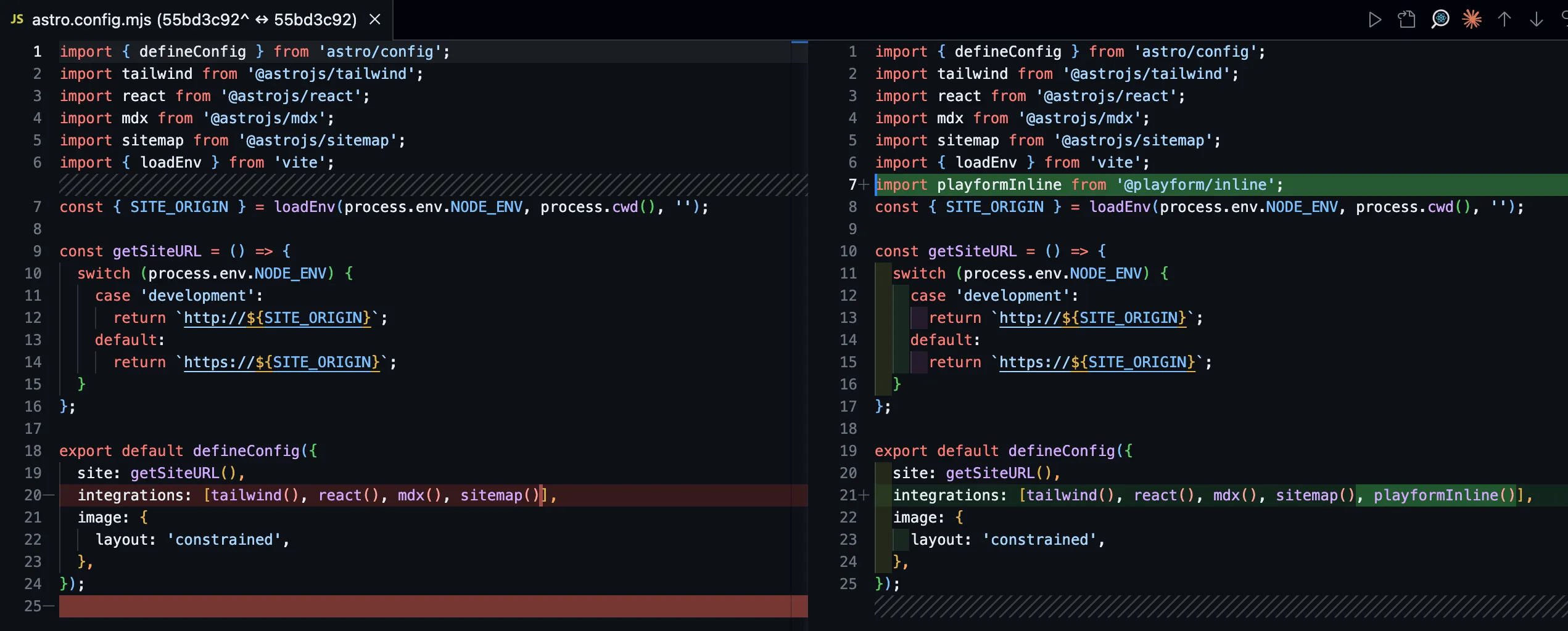 @playform/inline 플러그인 설정 예시