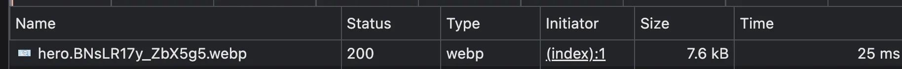 SEO LCP 이미지 최적화 후 - 모바일